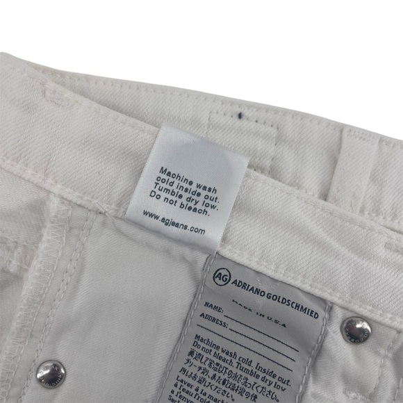 NEW AG Adriano Goldschmied The Ballard Slim Boot Jeans in White Size 26R - Picture 12 of 12